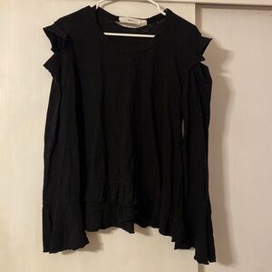 Wilt cold shoulder long sleeve shirt